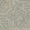 Papel pintado Imbrication con diseño geométrico de paja entrelazada.