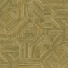 Papel pintado Imbrication con diseño geométrico de paja entrelazada.