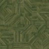 Papel pintado Imbrication con diseño geométrico de paja entrelazada.