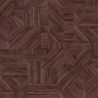 Papel pintado Imbrication con diseño geométrico de paja entrelazada.