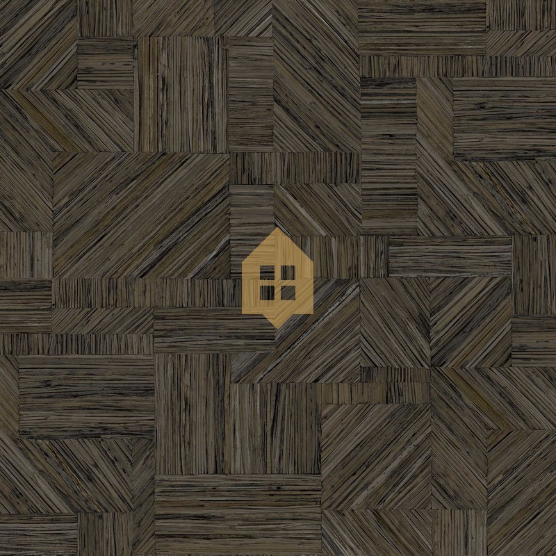 Papel pintado Imbrication con diseño geométrico de paja entrelazada.