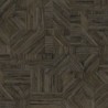 Papel pintado Imbrication con diseño geométrico de paja entrelazada.