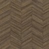 Papel pintado Ocotea con diseño de espiga efecto varas de madera.