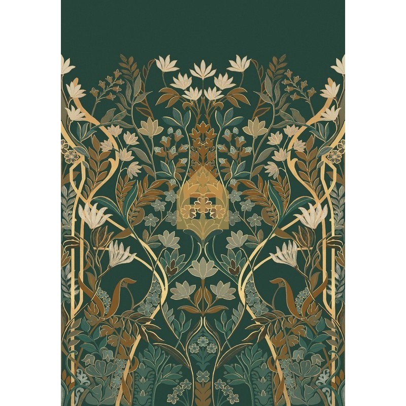 Panel decorativo Salon des Miroirs de estilo Art Déco con motivos florales.