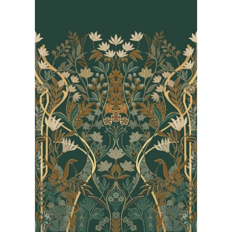 Panel decorativo Salon des Miroirs de estilo Art Déco con motivos florales.