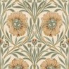 Papel pintado Isadora con diseño de grandes claveles estilizados.