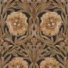 Papel pintado Isadora con diseño de grandes claveles estilizados.