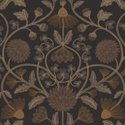 Papel pintado Hippolyte con diseño floral fino y estilo parisino.