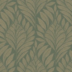 Papel pintado Gustav con diseño ornamental de líneas fluidas.