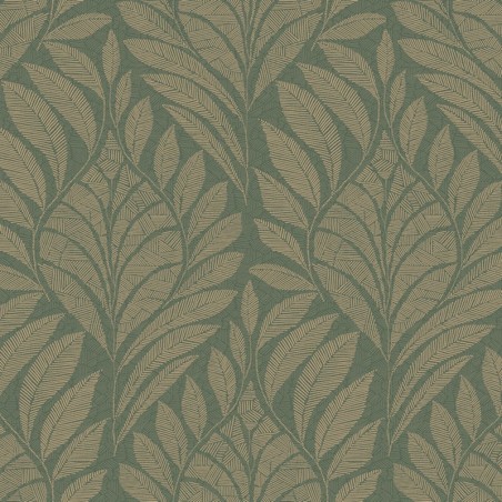 Papel pintado Gustav con diseño ornamental de líneas fluidas.