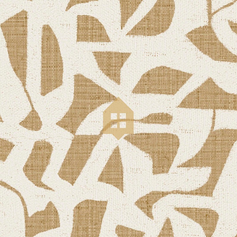 Papel pintado Cana con diseño de tejido de rejilla natural.