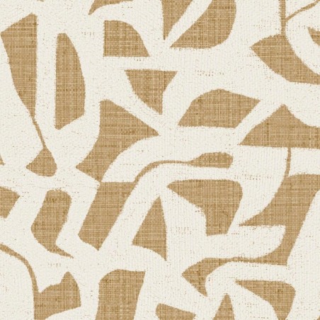Papel pintado Cana con diseño de tejido de rejilla natural.