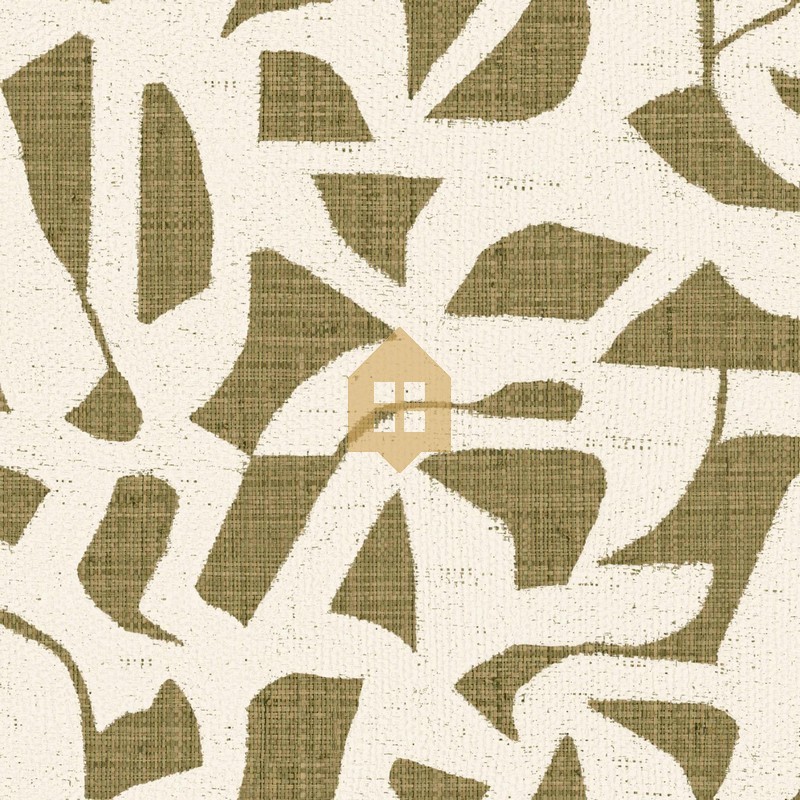 Papel pintado Cana con diseño de tejido de rejilla natural.