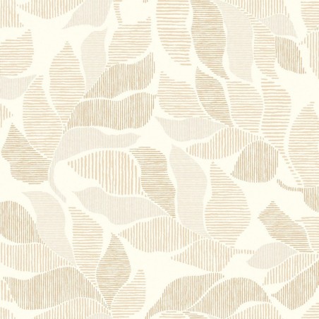 Papel pintado Lontara con diseño de hojas de palmera tropical.