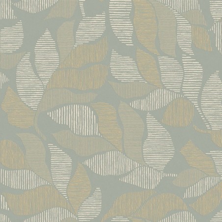 Papel pintado Lontara con diseño de hojas de palmera tropical.