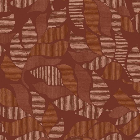 Papel pintado Lontara con diseño de hojas de palmera tropical.