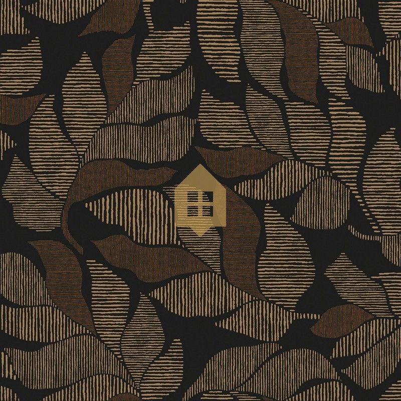 Papel pintado Lontara con diseño de hojas de palmera tropical.