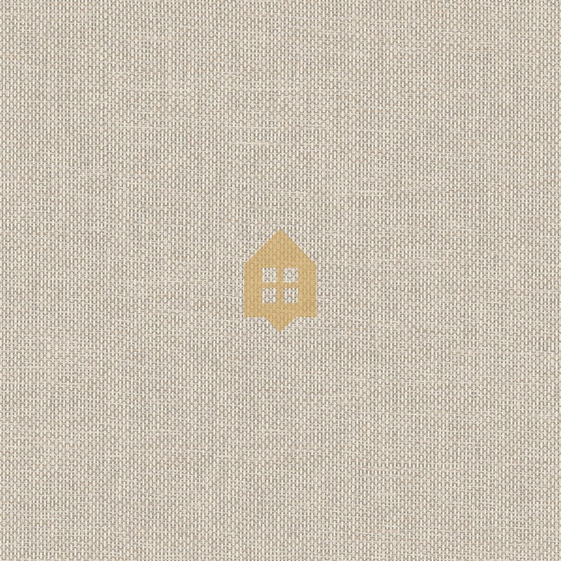 Papel pintado Vannora con textura de rafia tejida natural.