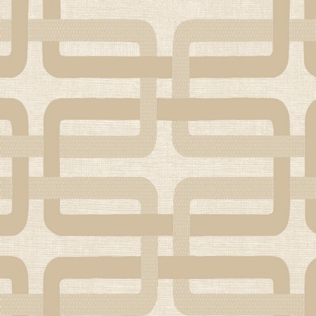 Papel pintado Matjara con diseño de monograma clásico y elegante.