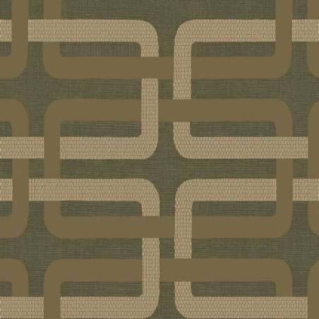 Papel pintado Matjara con diseño de monograma clásico y elegante.