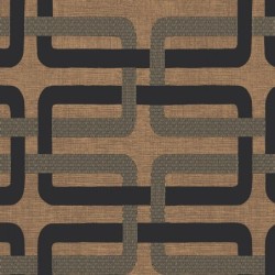 Papel pintado Matjara con diseño de monograma clásico y elegante.