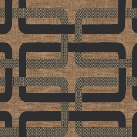 Papel pintado Matjara con diseño de monograma clásico y elegante.