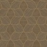 Papel pintado Tressana con diseño de fibras tejidas y laca metálica.