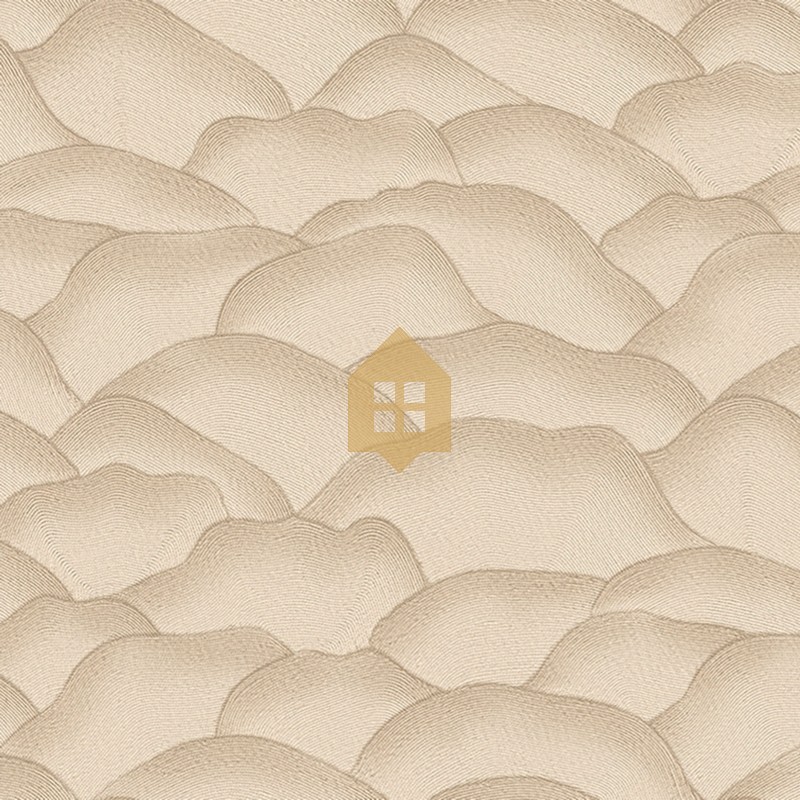 Papel pintado Ondula con diseño de líneas onduladas en relieve 3D.