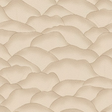 Papel pintado Ondula con diseño de líneas onduladas en relieve 3D.