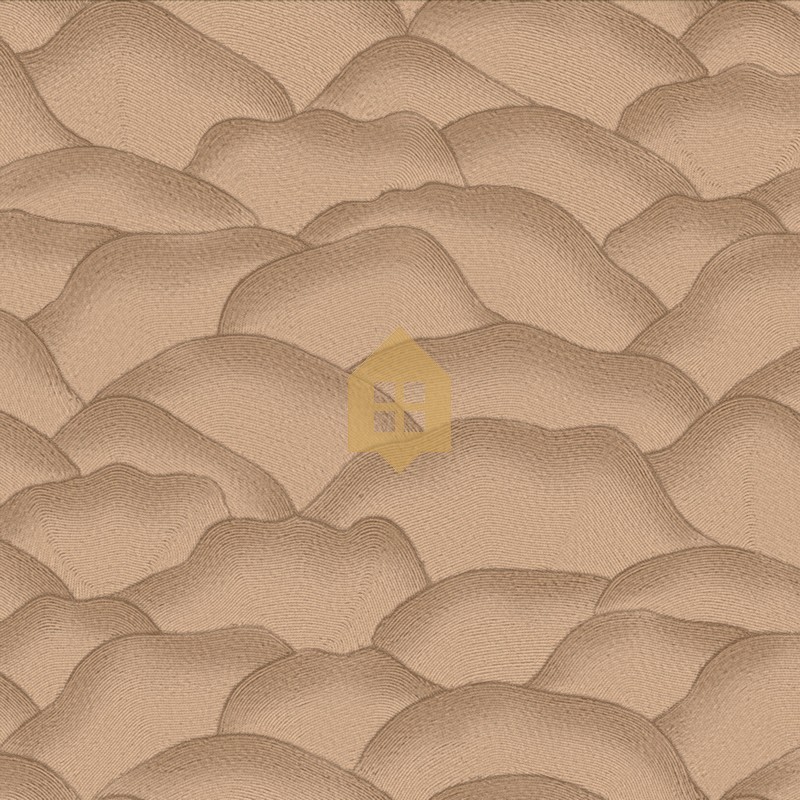 Papel pintado Ondula con diseño de líneas onduladas en relieve 3D.