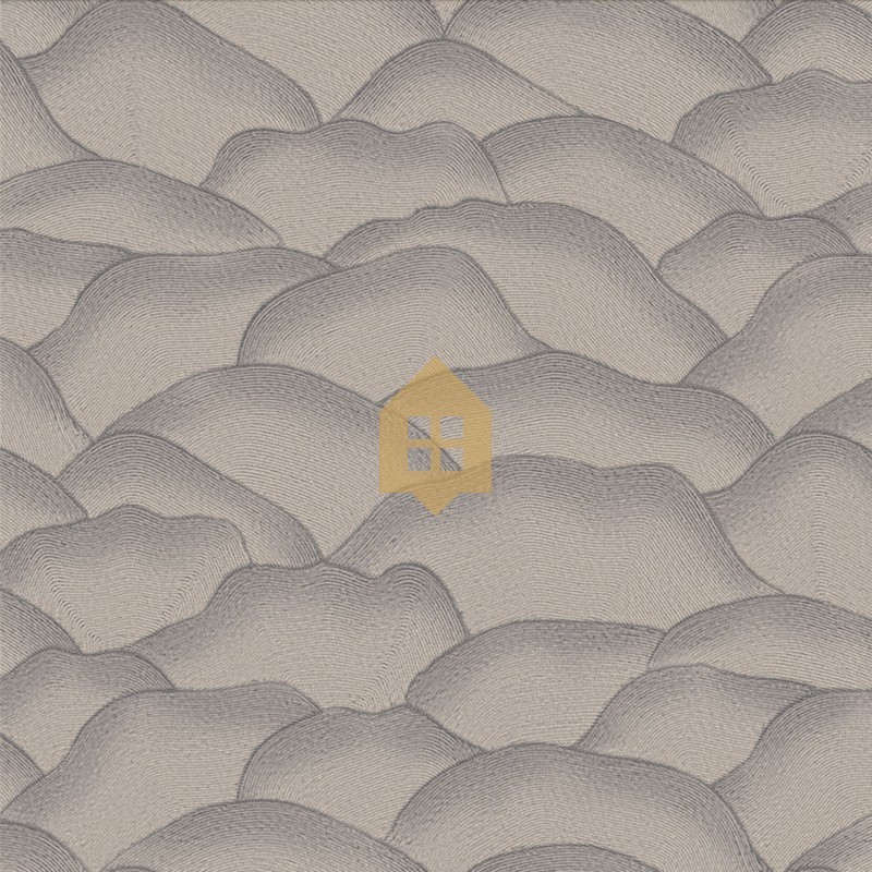 Papel pintado Ondula con diseño de líneas onduladas en relieve 3D.