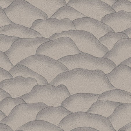 Papel pintado Ondula con diseño de líneas onduladas en relieve 3D.