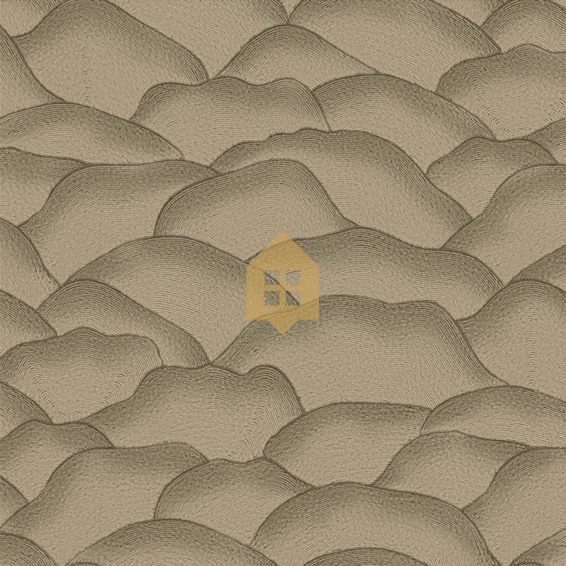 Papel pintado Ondula con diseño de líneas onduladas en relieve 3D.