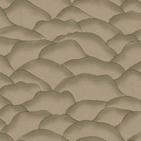 Papel pintado Ondula con diseño de líneas onduladas en relieve 3D.