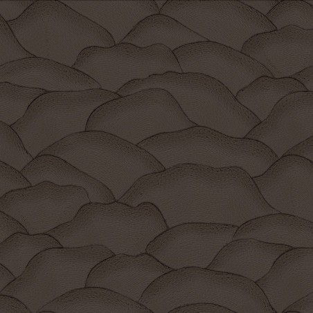 Papel pintado Ondula con diseño de líneas onduladas en relieve 3D.