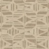 Papel pintado Filandra con diseño geométrico efecto bordado de chenilla.