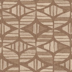 Papel pintado Filandra con diseño geométrico efecto bordado de chenilla.