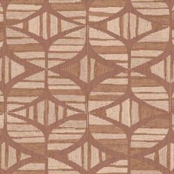 Papel pintado Filandra con diseño geométrico efecto bordado de chenilla.