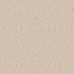 Papel pintado Brodelia con textura de tela bordada de Casamance.