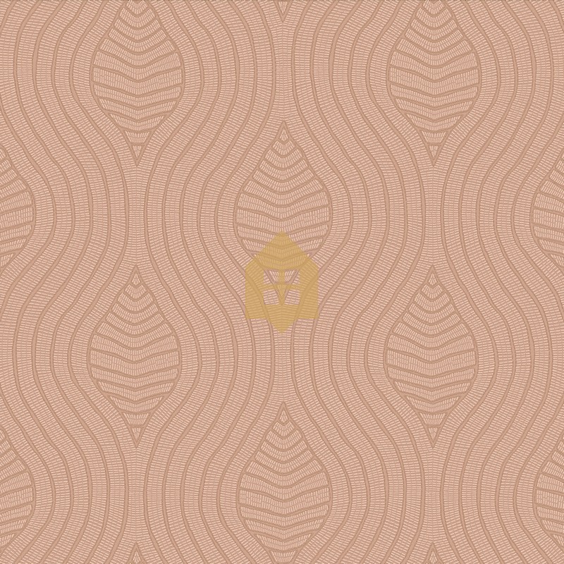 Papel pintado Brodelia con textura de tela bordada de Casamance.