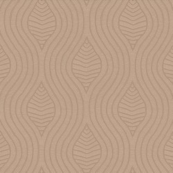 Papel pintado Brodelia con textura de tela bordada de Casamance.