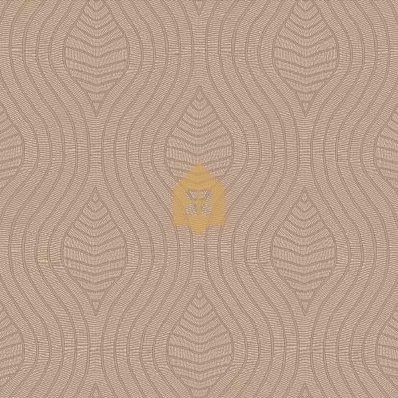 Papel pintado Brodelia con textura de tela bordada de Casamance.