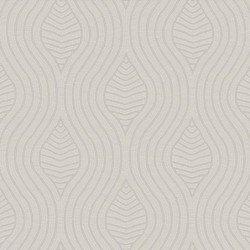 Papel pintado Brodelia con textura de tela bordada de Casamance.