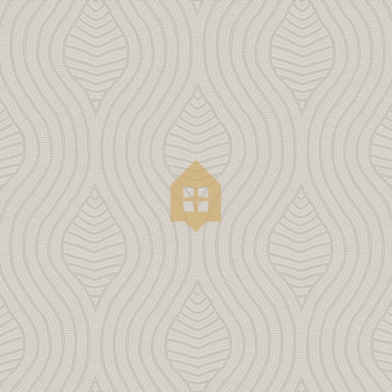 Papel pintado Brodelia con textura de tela bordada de Casamance.