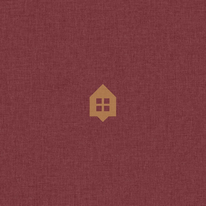 Papel pintado liso efecto lino Uni Mat en una pared de salón.