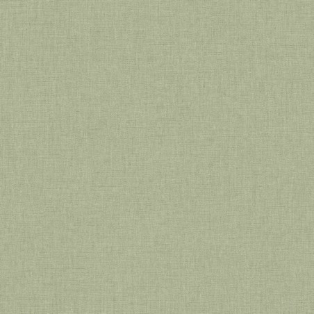 Papel pintado liso efecto lino Uni Mat en una pared de salón.