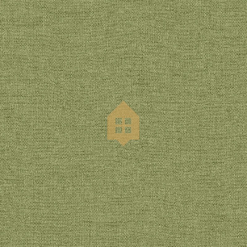 Papel pintado liso efecto lino Uni Mat en una pared de salón.