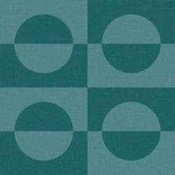 Papel pintado con diseño lineal Etendu de Caselio para una cocina moderna.