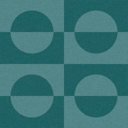 Papel pintado con diseño lineal Etendu de Caselio para una cocina moderna.