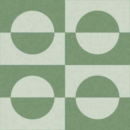 Papel pintado con diseño lineal Etendu de Caselio para una cocina moderna.